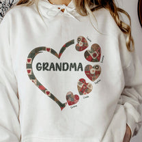 Grandma's Heart Patchwork Style - Personalized Shirt