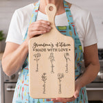 Grandma's Kitchen Made With Love - Personalized Paddle Cutting Board