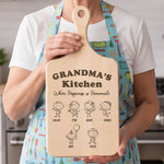 Grandma's Kitchen Where Happiness Is Homemade - Personalized Paddle Cutting Board