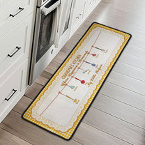 Grandma's Kitchen Where Happiness Is Homemade - Personalized Runner Rug