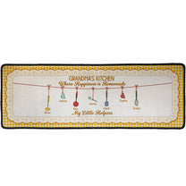 Grandma's Kitchen Where Happiness Is Homemade - Personalized Runner Rug