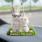 Grandma's Little Bunnies - Personalized Rear View Mirror Accessory