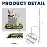 Grandma's Little Bunnies - Personalized Rear View Mirror Accessory