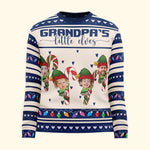 Grandma's Little Elves - Personalized Photo Ugly Sweater