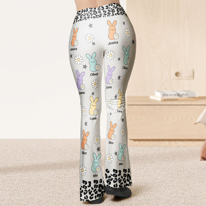 Grandma's Little Peeps - Personalized Flare Leggings