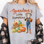 Grandma's Little Pumpkins Love Nana Life Kids, Grandkids Names - Personalized Shirt