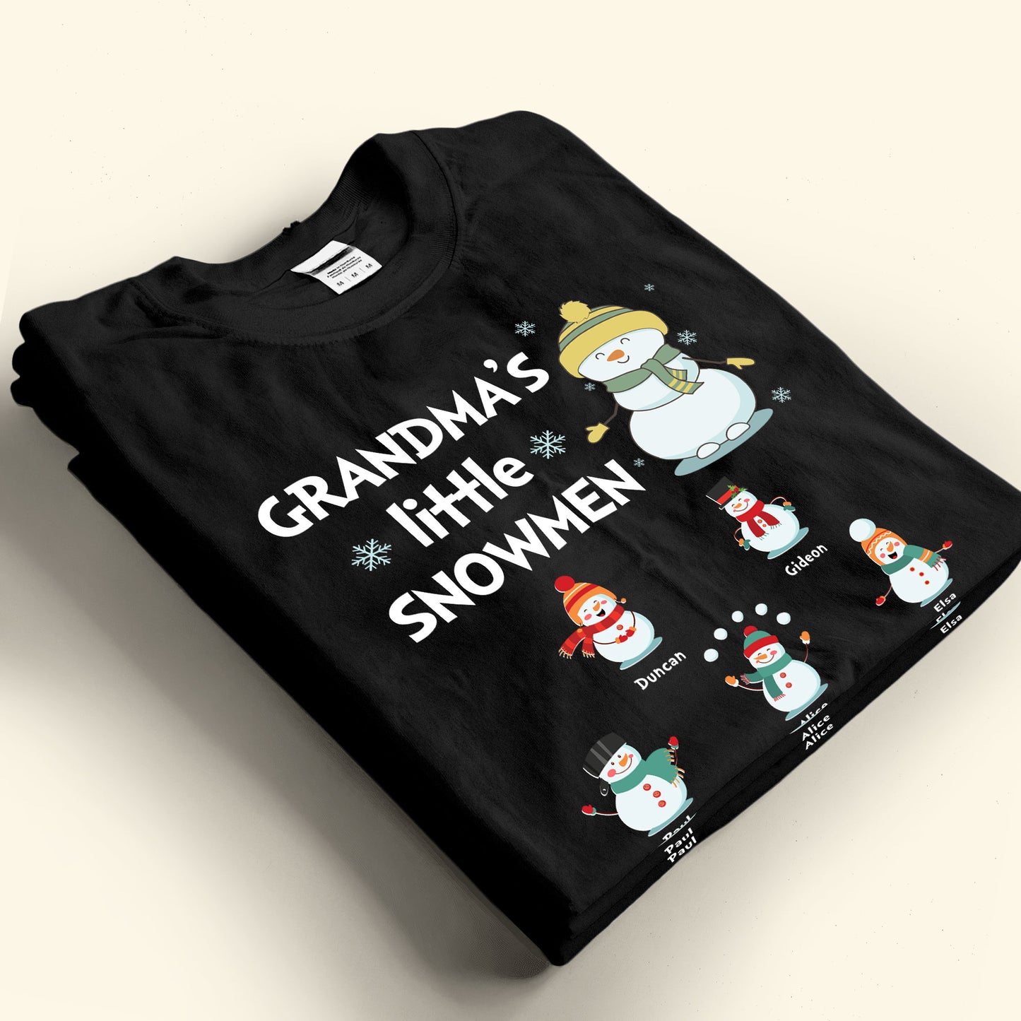 Grandma's Little Snowmen - Personalized Shirt