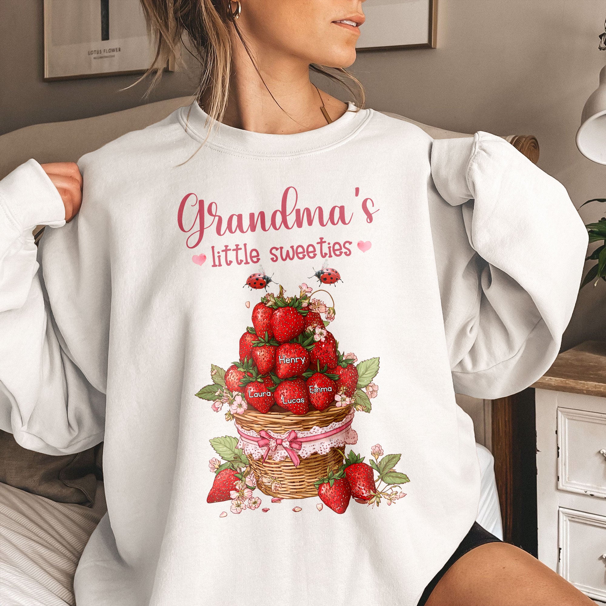 Grandma’s Little Sweeties Strawberry Basket - Personalized Shirt