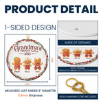 Grandma's Perfect Batch Christmas Cookie Gingerbread - Personalized Ceramic Ornament