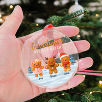 Grandma's Perfect Batch - Personalized Glass Ornament