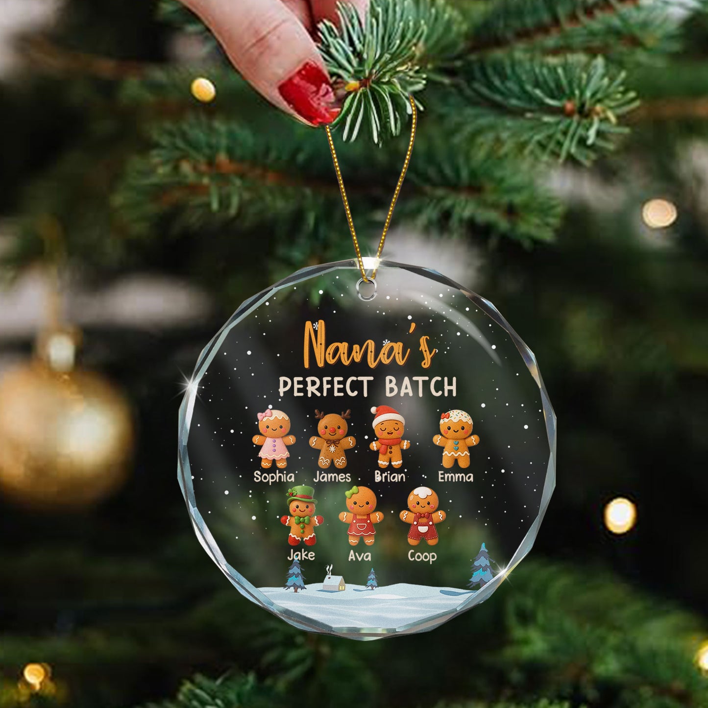 Grandma's Perfect Batch - Personalized Glass Ornament