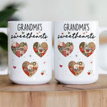 Grandma's Sweethearts Patchwork Print - Personalized Mug