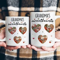 Grandma's Sweethearts Patchwork Print - Personalized Mug