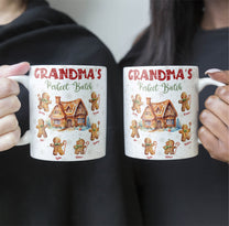 Grandma's Perfect Batch Christmas With Grandkid's Names - Personalized Mug