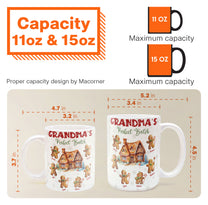 Grandma's Perfect Batch Christmas With Grandkid's Names - Personalized Mug