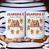 Grandma's Perfect Batch Christmas With Grandkid's Names - Personalized Mug