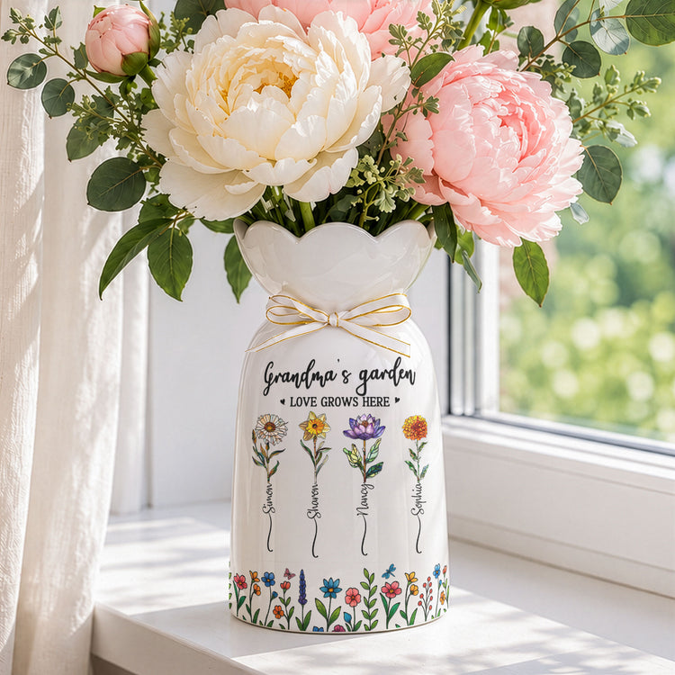 Grandma's-Garden-Birth-Flower-Personalized-Vase-3