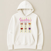 Grandma's-Garden-Birth-Flower-With-Stripe-Personalized-Shirt-6