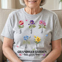 Grandma's-Garden-Love-Grows-Here-Patchwork-Birth-Flower-Personalized-Shirt-1