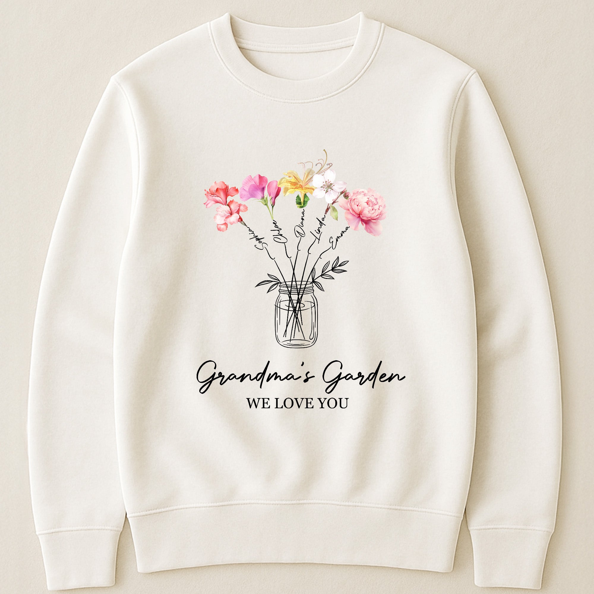 Grandma's-Garden,-Mimi's-Garden,-Gigi's-Garden-Custom-With-Grandkids'-Birth-Flowers-3