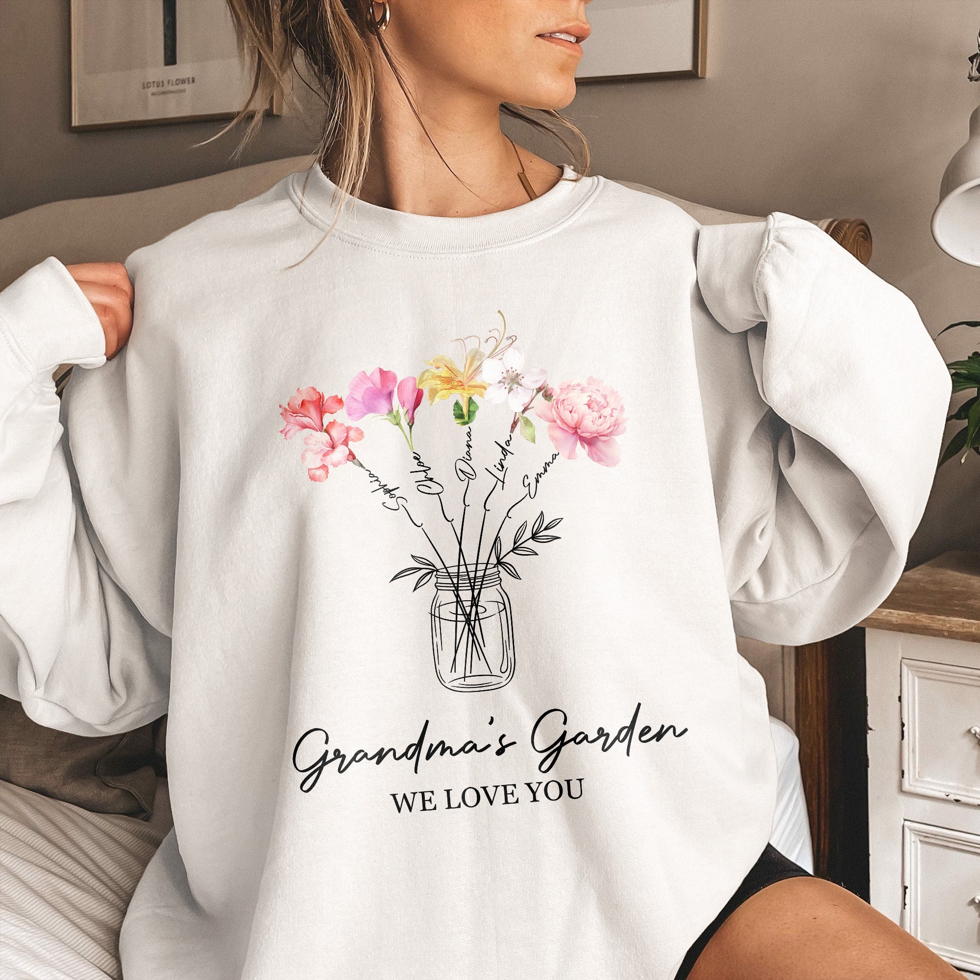 Grandma's-Garden,-Mimi's-Garden,-Gigi's-Garden-Custom-With-Grandkids'-Birth-Flowers-4