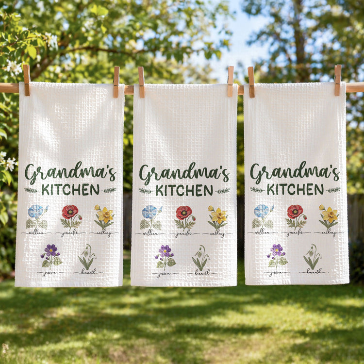 Grandma's-Kitchen-Patchwork-Flower-Personalized-Kitchen-Towel-2