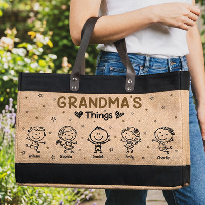 Grandma's Things - Personalized Tote Bag