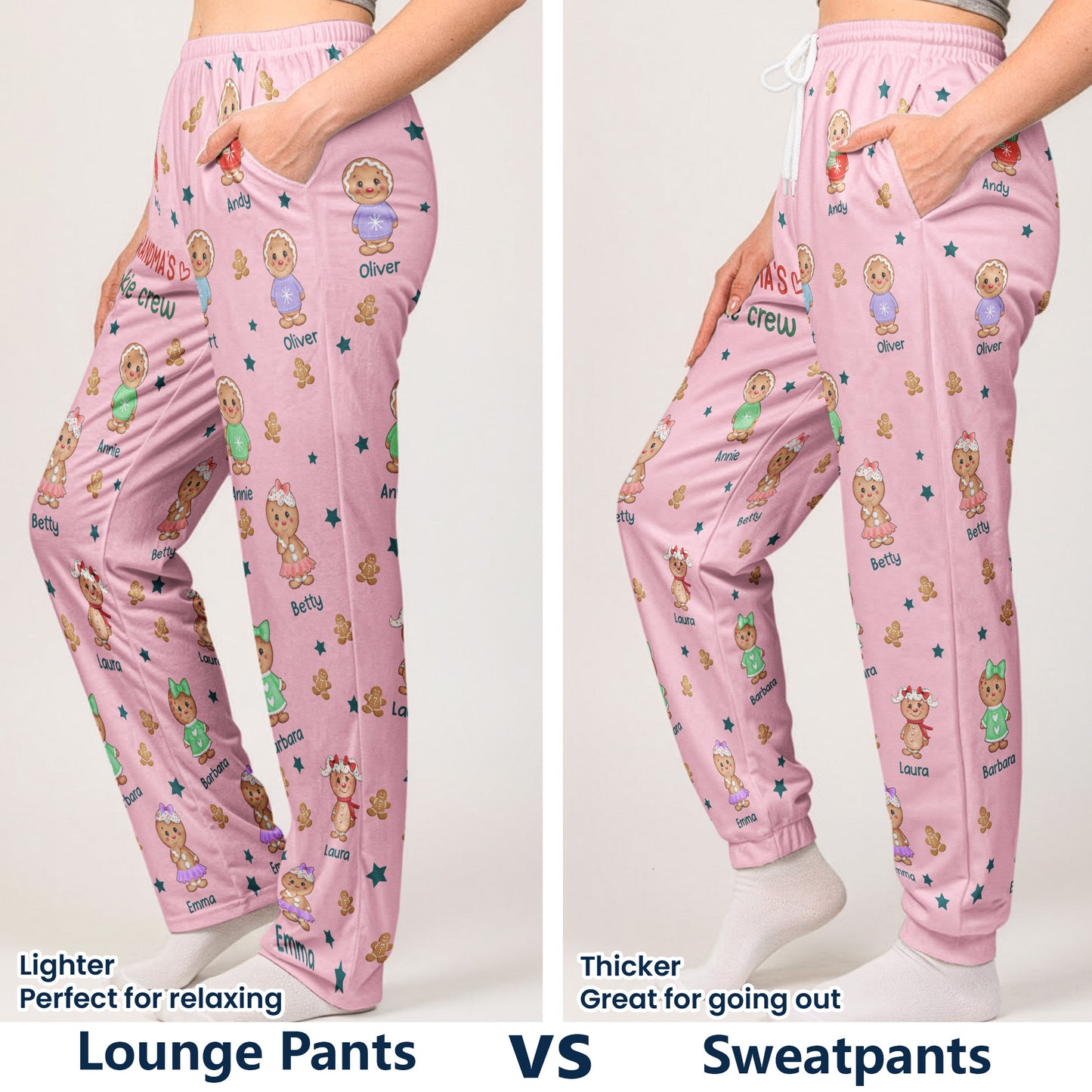 Grandma's Cookie Crew - Personalized Sweatpants, Lounge Pants With Pockets
