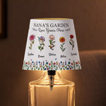 Grandma's Garden Love Grows Here Custom Birth Flower & Name - Personalized Night Light