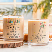 Grandma's Garden Thank You For Helping Us Bloom & Grow - Personalized Glass Mug