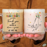 Grandma's Garden Thank You For Helping Us Bloom & Grow - Personalized Glass Mug