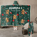 Grandma's Perfect Batch Gift - Personalized Wearable Blanket Hoodie - Gift For Grandma