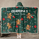 Grandma's Perfect Batch Gift - Personalized Wearable Blanket Hoodie - Gift For Grandma