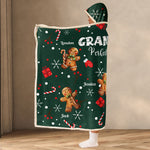 Grandma's Perfect Batch Gift - Personalized Wearable Blanket Hoodie - Gift For Grandma