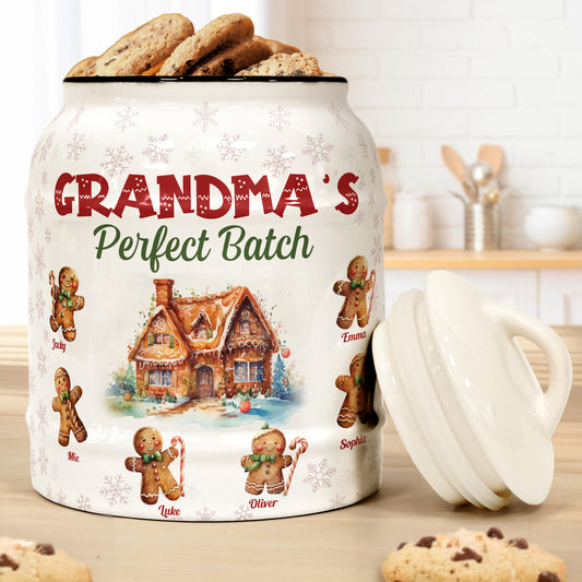 Grandma's Perfect Batch - Personalized Cookie Jar