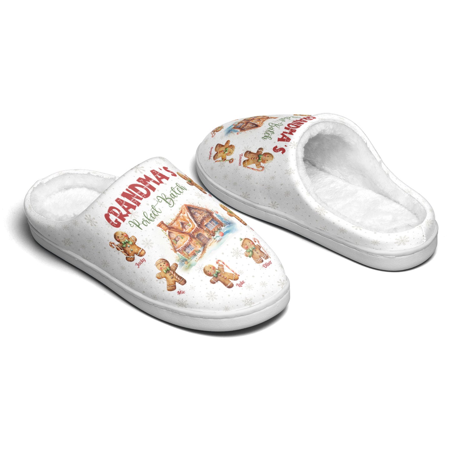 Grandma's Perfect Patch - Personalized Slippers