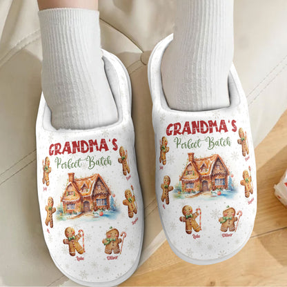 Grandma's Perfect Patch - Personalized Slippers