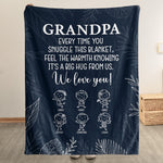 Grandpa From Doodle Grandkids - Personalized Blanket