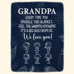 Grandpa From Doodle Grandkids - Personalized Blanket