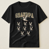 Grandpa Hunting Camo Mallard Duck - Personalized Shirt