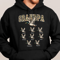 Grandpa Hunting Camo Mallard Duck - Personalized Shirt