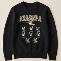 Grandpa Hunting Camo Mallard Duck - Personalized Shirt