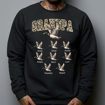 Grandpa Hunting Camo Mallard Duck - Personalized Shirt