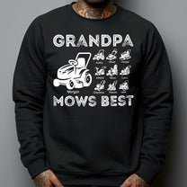 Grandpa Mows Best - Personalized Shirt