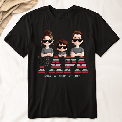 Grandpa Title Pattern - Personalized Shirt