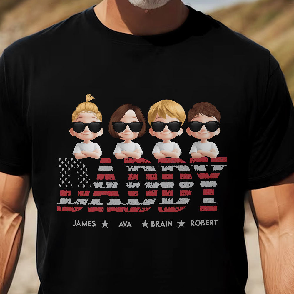Grandpa Title Pattern - Personalized Shirt