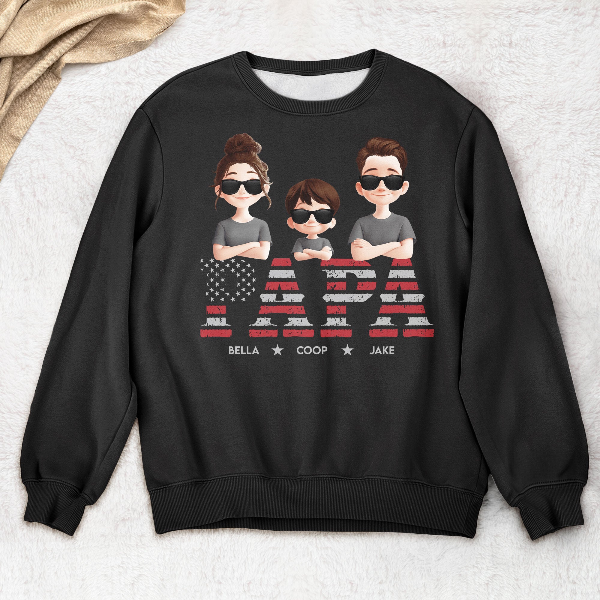 Grandpa Title Pattern - Personalized Shirt