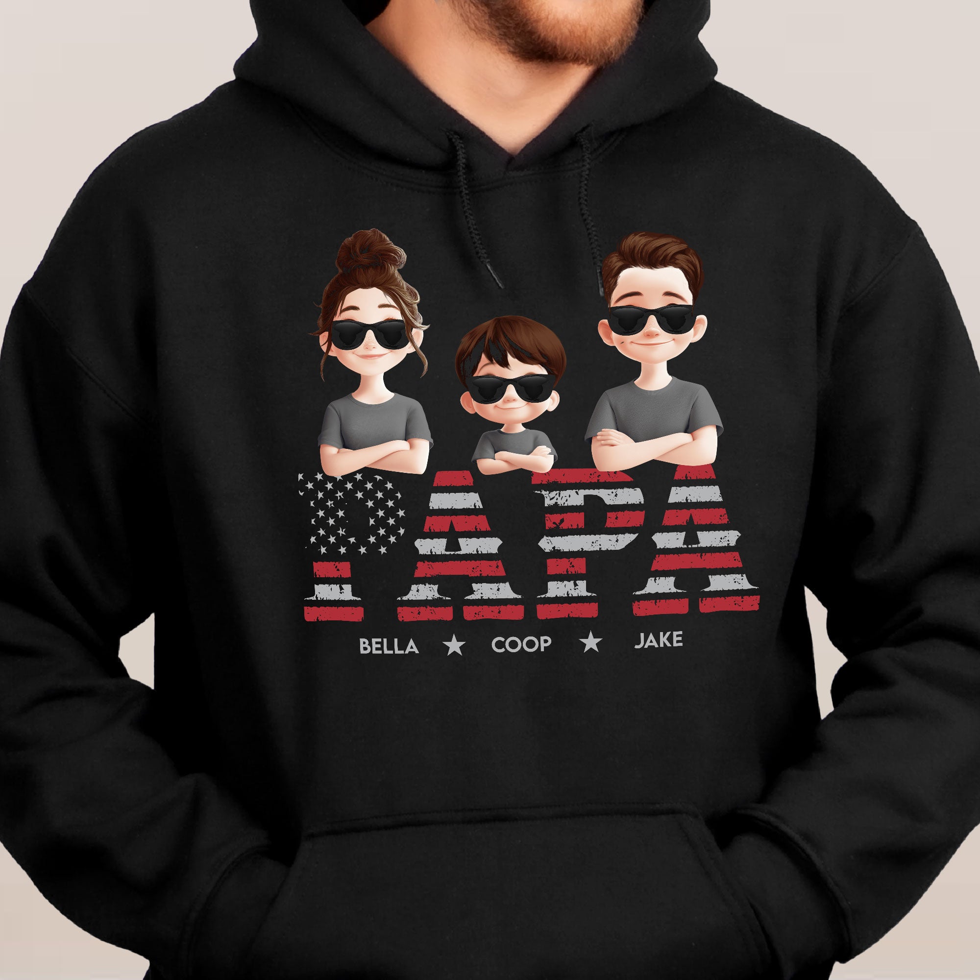 Grandpa Title Pattern - Personalized Shirt