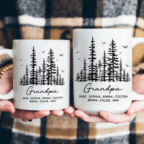 Grandpa & Grandma, Mommy & Daddy Custom With Kids' Names - Personalized Mug