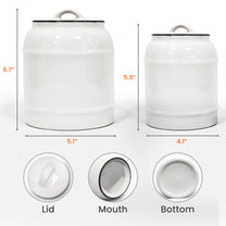 Grandpa & Grandma's Cookie Jar To Be Shared With Kids - Personalized Cookie Jar